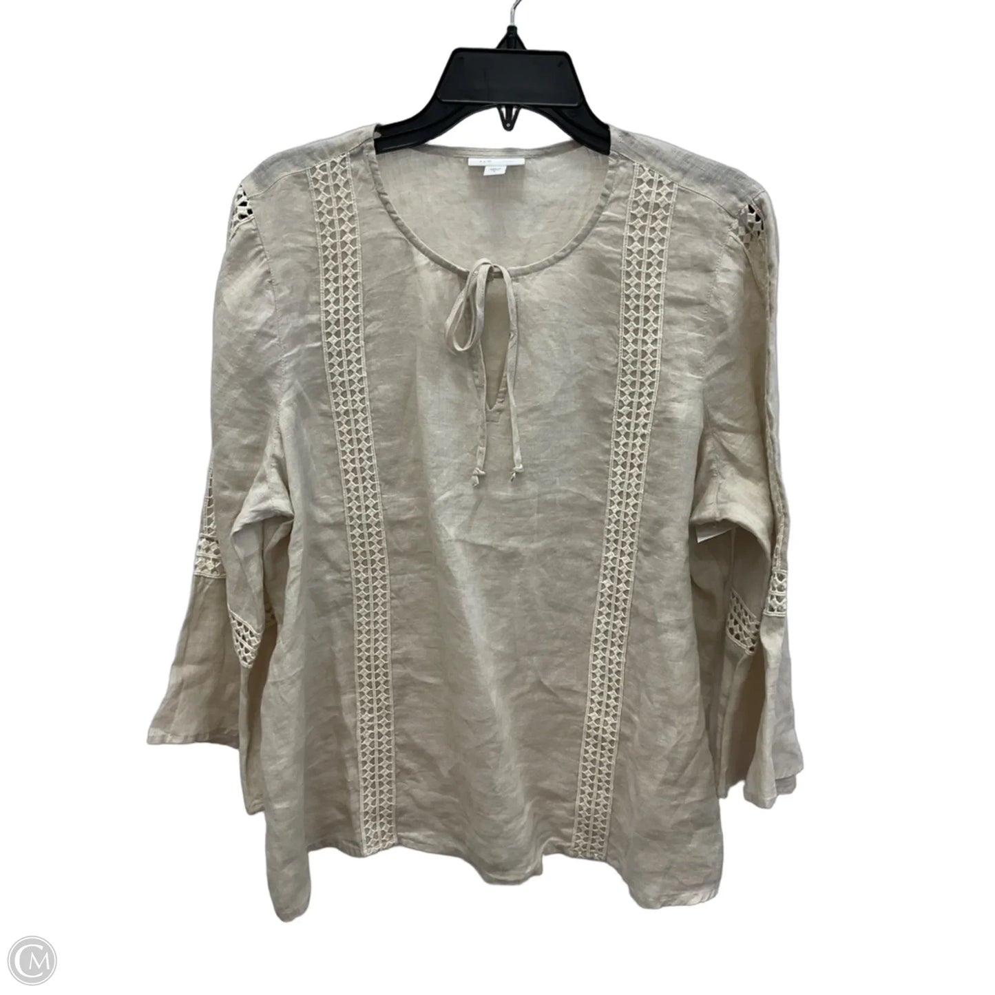Top 3/4 Sleeve By J. Jill In Beige, Size: L