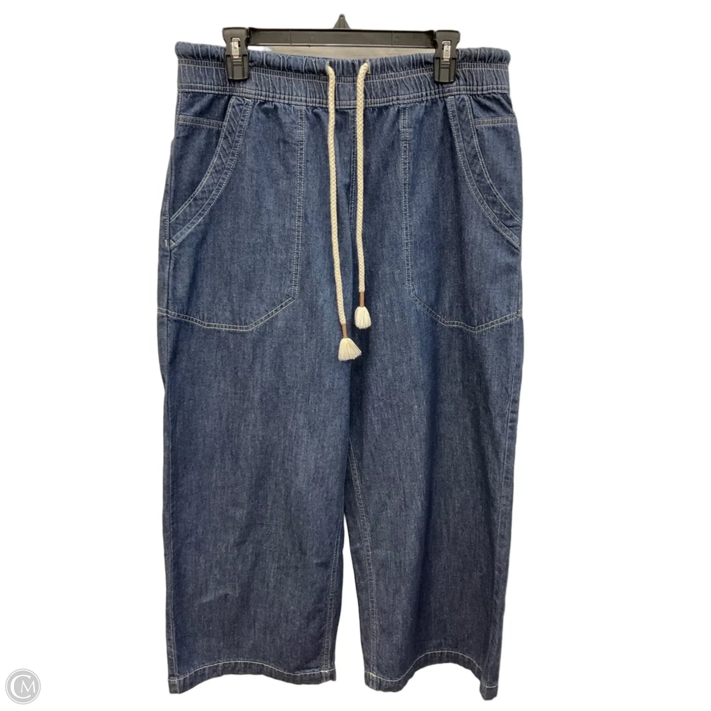 Jeans Wide Leg By We The Free In Blue Denim, Size: M