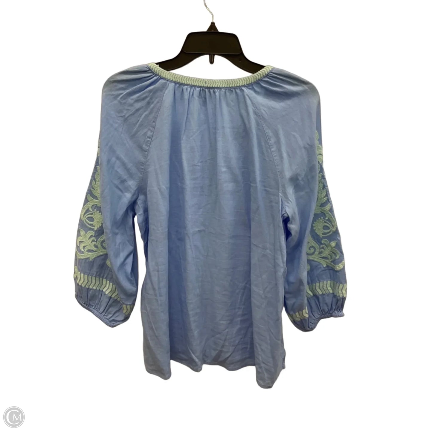 Top 3/4 Sleeve By J. Jill In Blue, Size: M