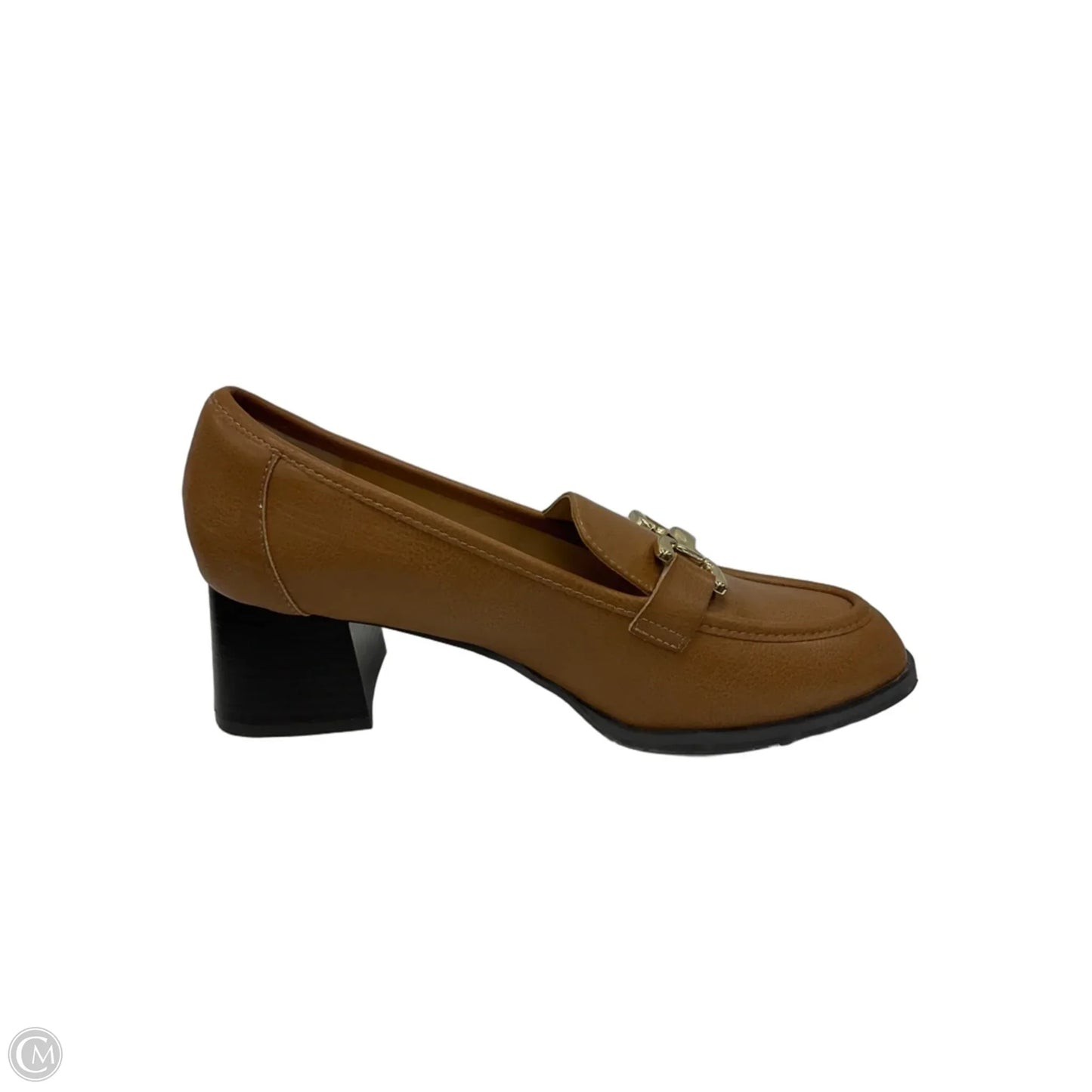 Shoes Heels Block By Adrienne Vittadini In Brown, Size: 9.5