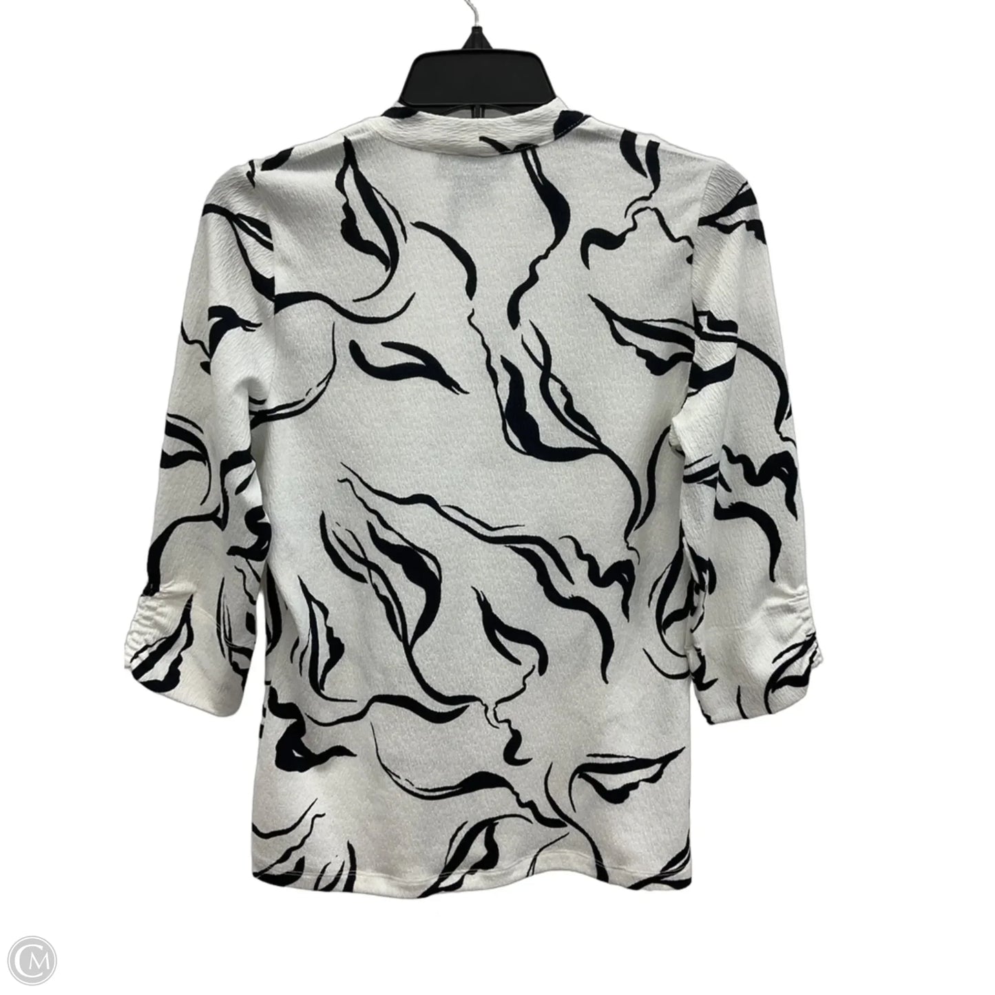 Top 3/4 Sleeve By French Dressing In White, Size: Xs