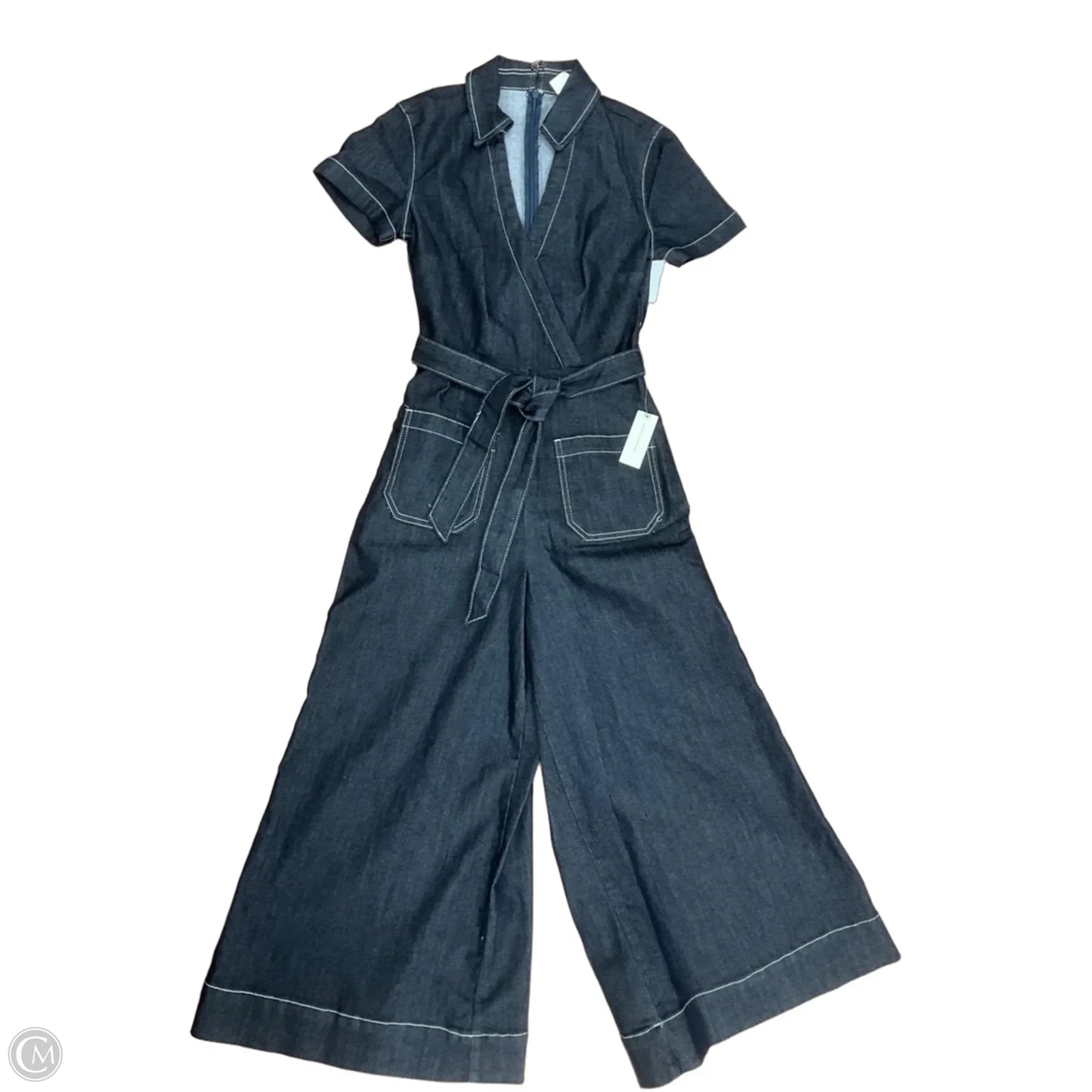 Jumpsuit By Maeve In Blue Denim, Size: 2