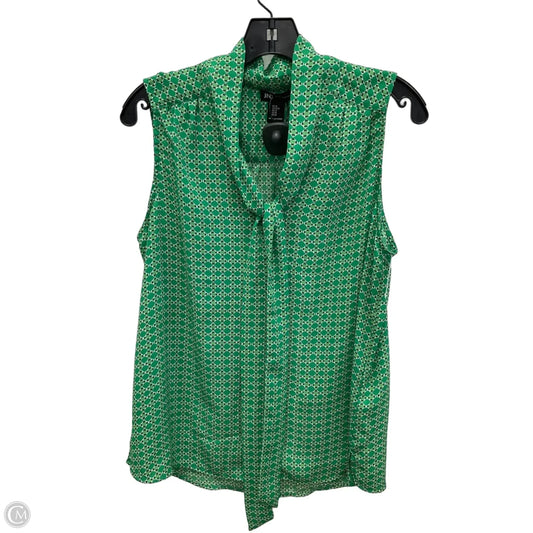 Top Sleeveless By Jones New York In Green, Size: M
