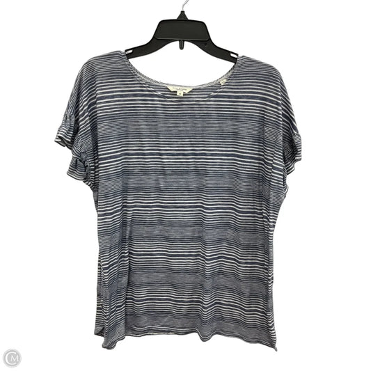 Top Short Sleeve By Max Studio In Striped Pattern, Size: 1x