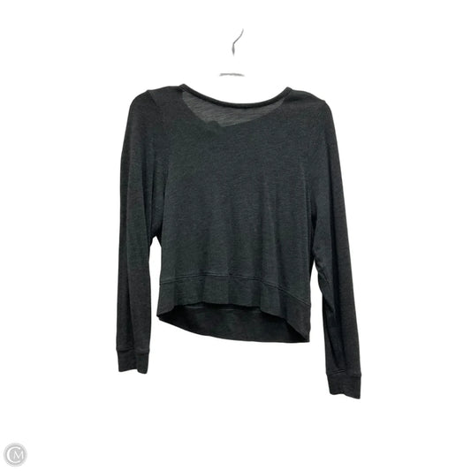 Top Long Sleeve Basic By Madewell In Grey, Size: S