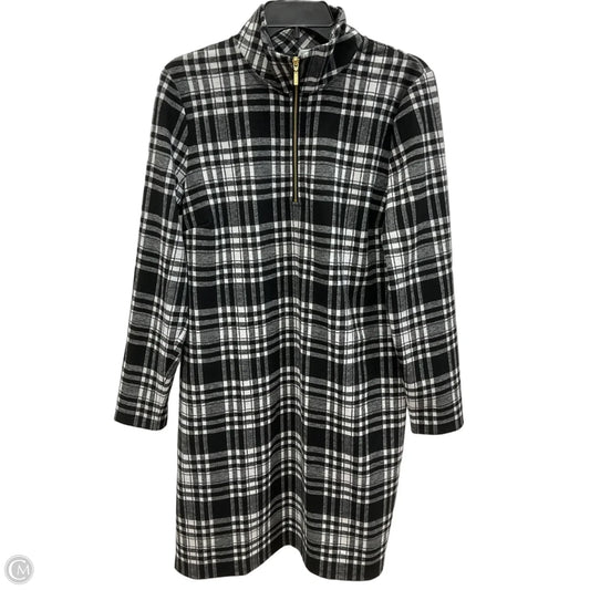 Dress Casual Midi By Talbots In Plaid Pattern, Size: L