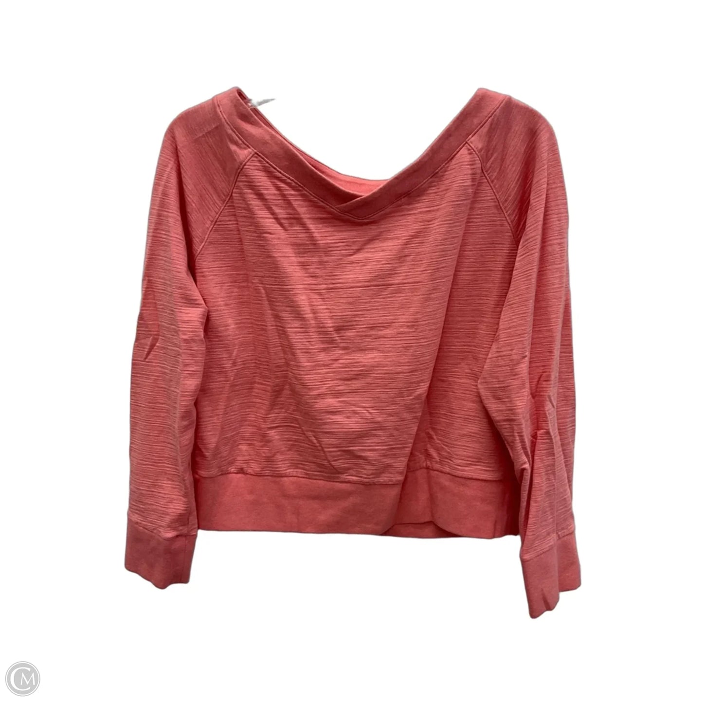 Athletic Top Long Sleeve Collar By Talbots In Pink, Size: M