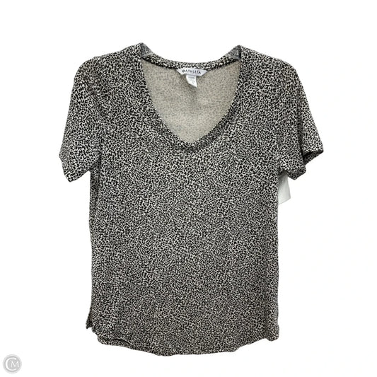 Top Short Sleeve By Athleta In Animal Print, Size: S
