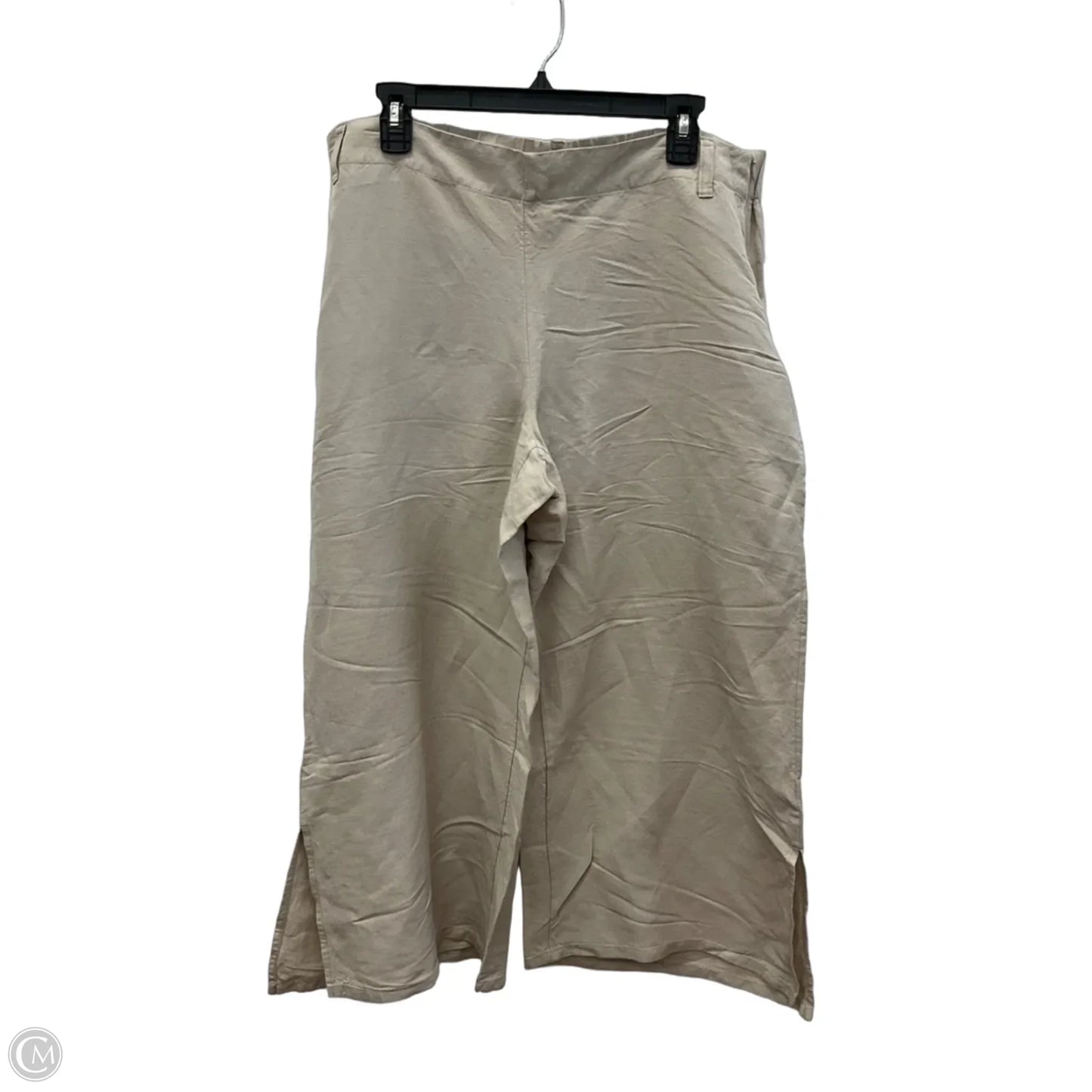 Pants Wide Leg By J. Jill In Beige, Size: L