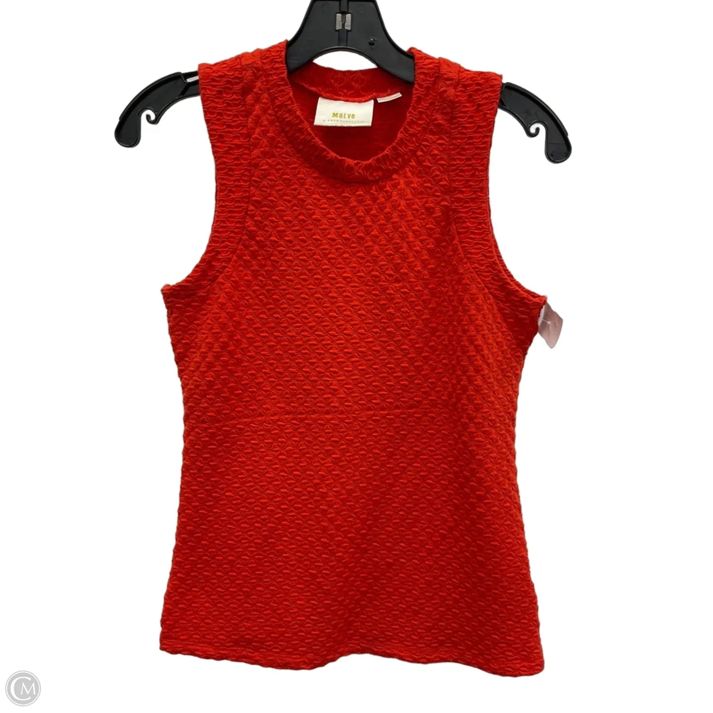 Top Sleeveless By Maeve In Orange, Size: S