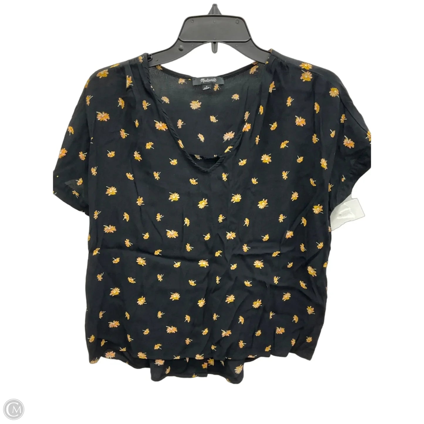 Top Short Sleeve By Madewell In Floral Print, Size: S