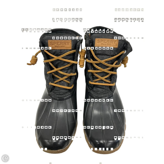 Boots Ankle Flats By Sperry In Black, Size: 7.5