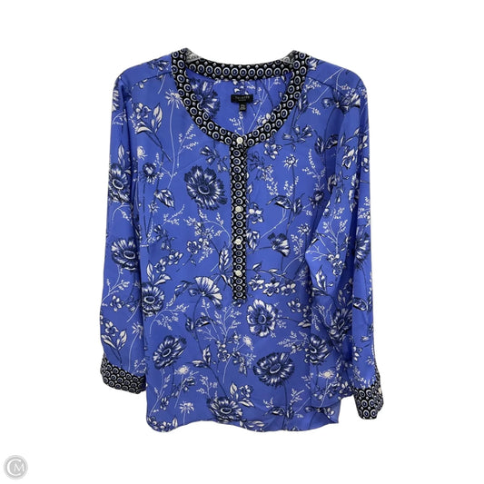 Top Long Sleeve By Talbots In Purple, Size: 2x