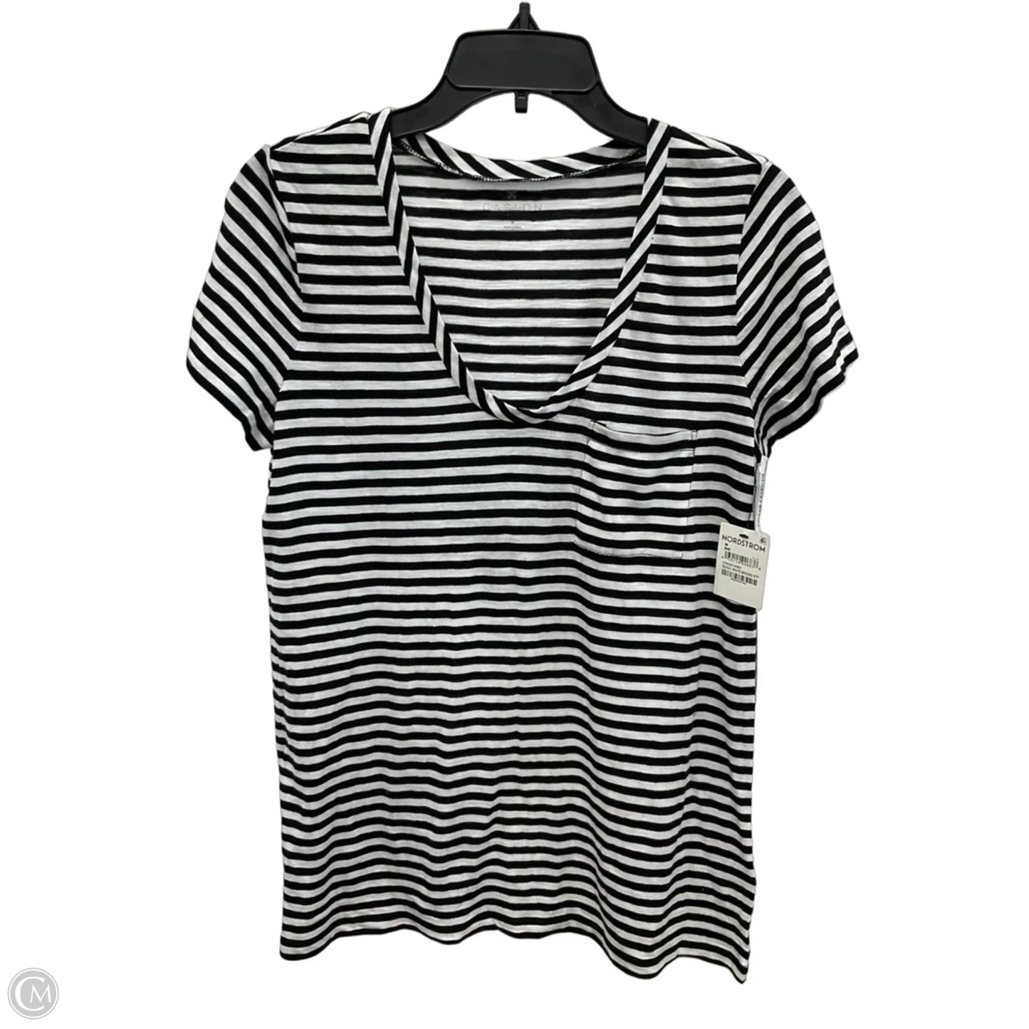 Top Short Sleeve By Caslon In Striped Pattern, Size: M