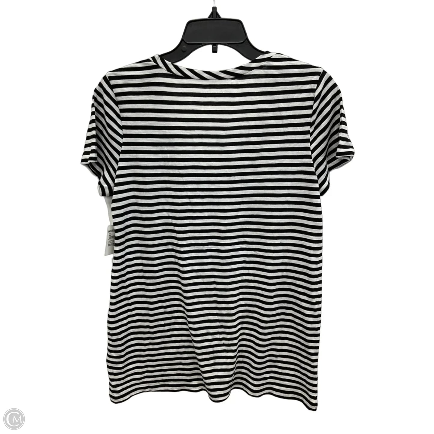 Top Short Sleeve By Caslon In Striped Pattern, Size: M