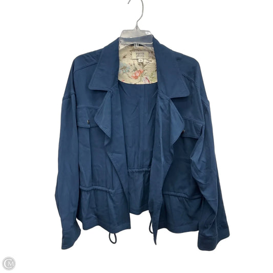 Jacket Shirt By Frye And Co In Navy, Size: Xxl