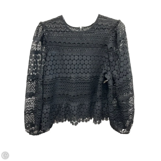 Top Long Sleeve By Express In Black, Size: Xl