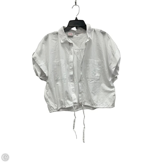 Top Short Sleeve By Madewell In White, Size: L