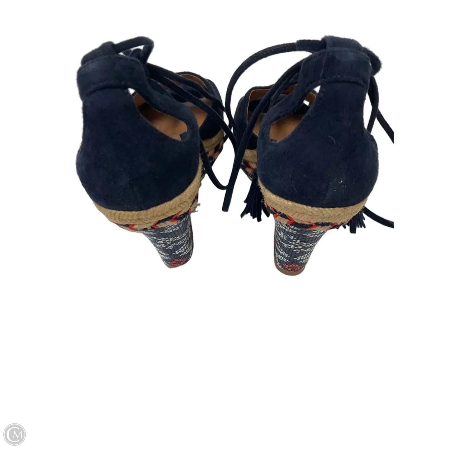 Sandals Heels Wedge By Cabi In Navy, Size: 6