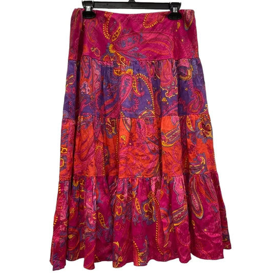 Skirt Midi By Lauren By Ralph Lauren In Multi-colored, Size: M