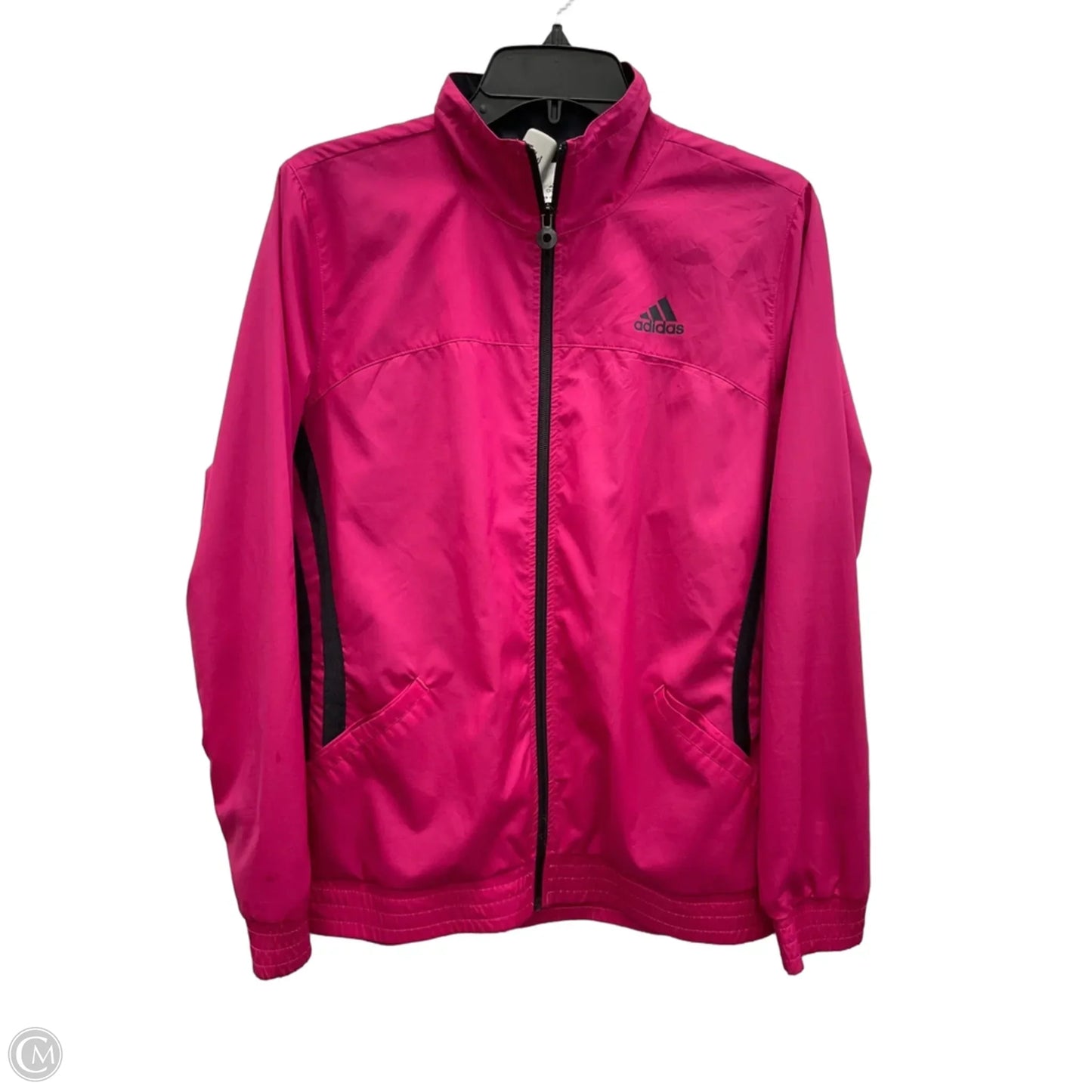 Athletic Jacket By Adidas In Pink, Size: M