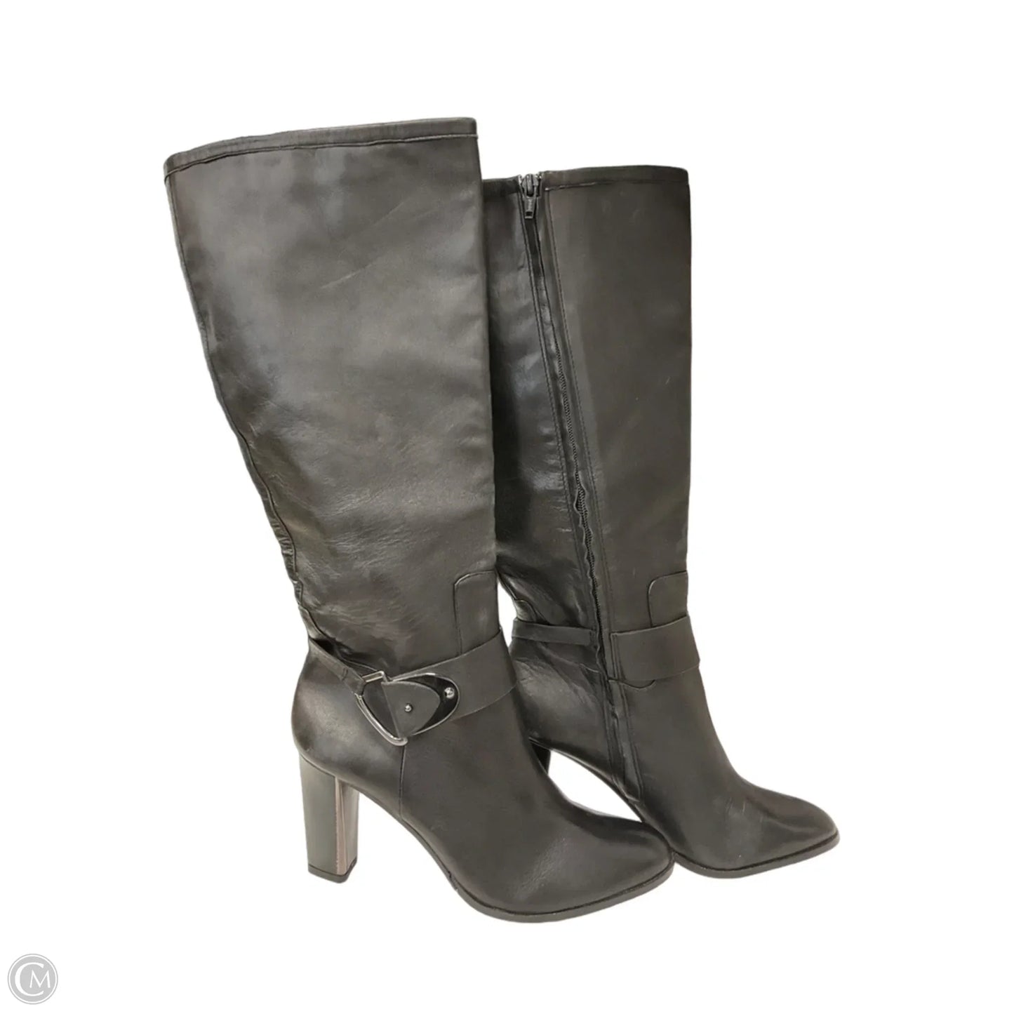 Boots Mid-calf Heels By Antonio Melani In Black, Size: 9