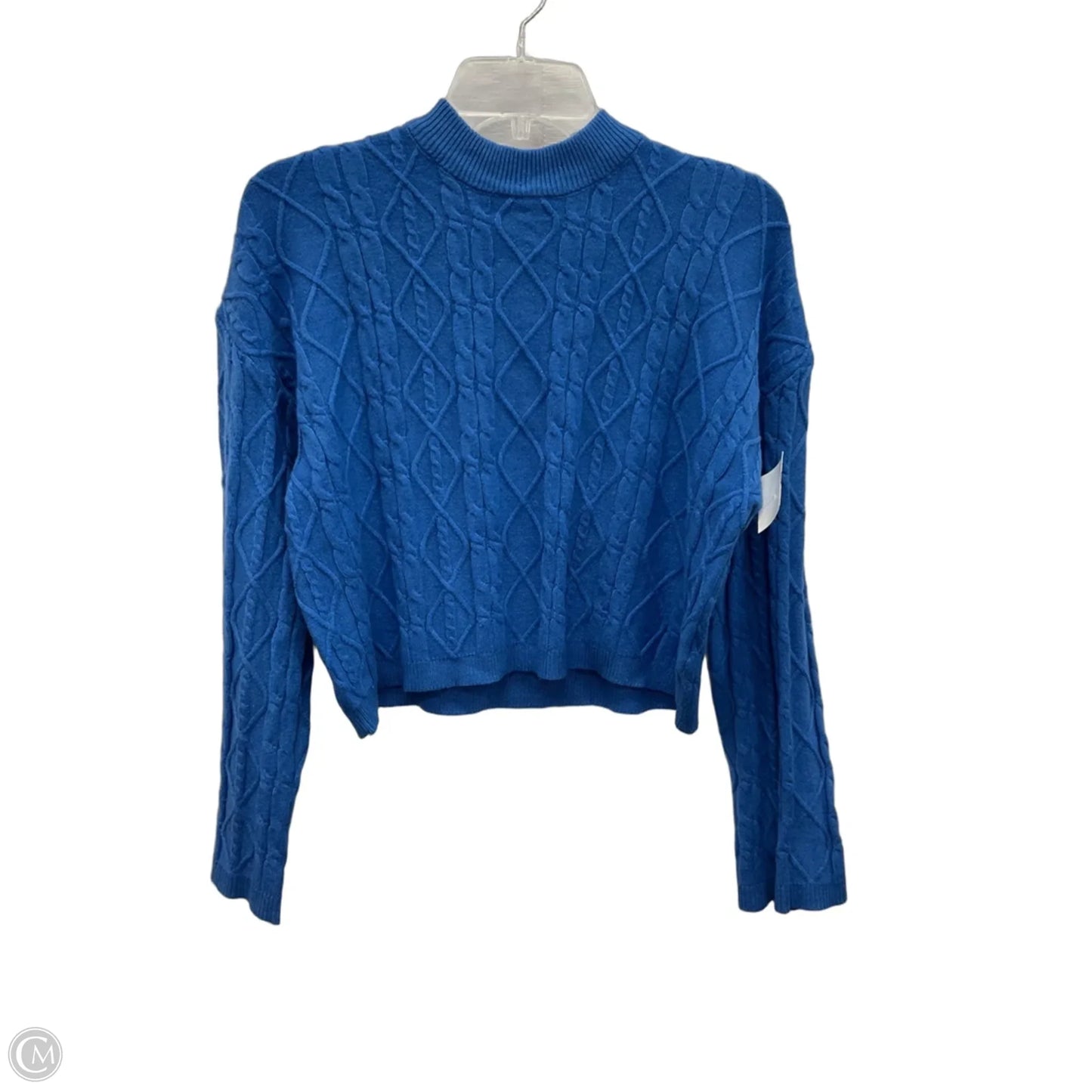 Top Long Sleeve By Pink Rose In Blue, Size: S