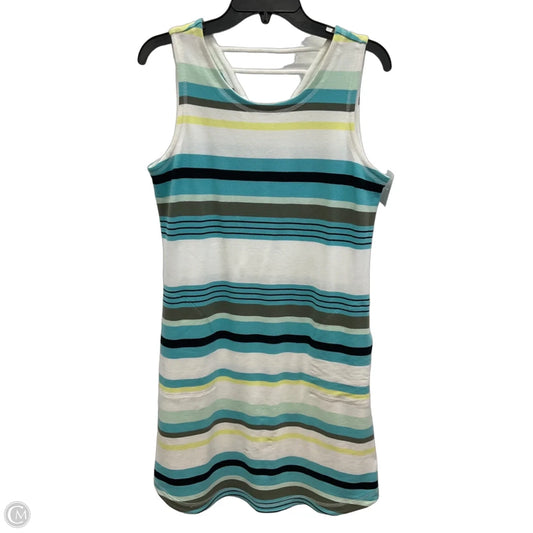 Dress Casual Midi By Talbots In Striped Pattern, Size: Mp