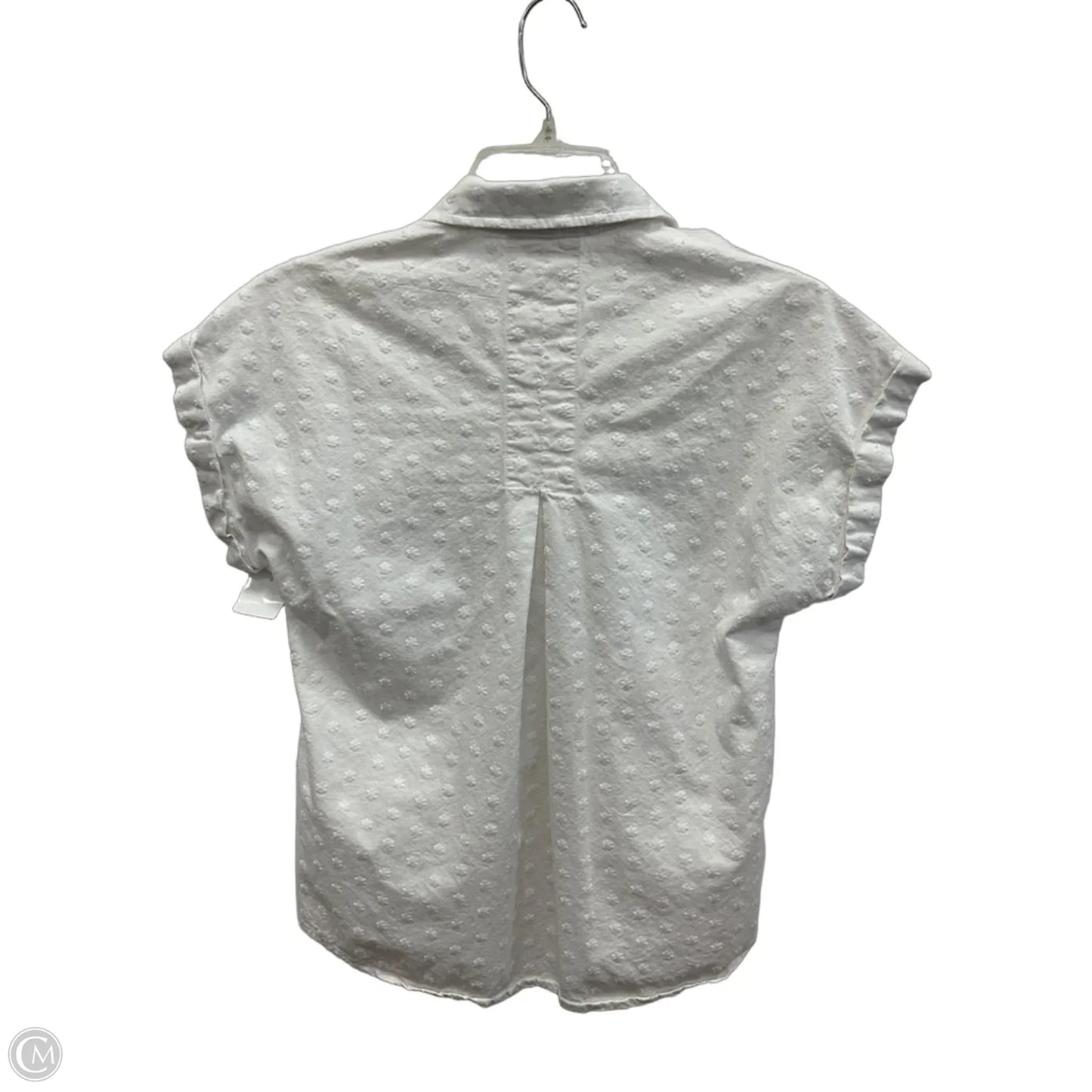 Top Short Sleeve By Cloth & Stone In White, Size: Xxs