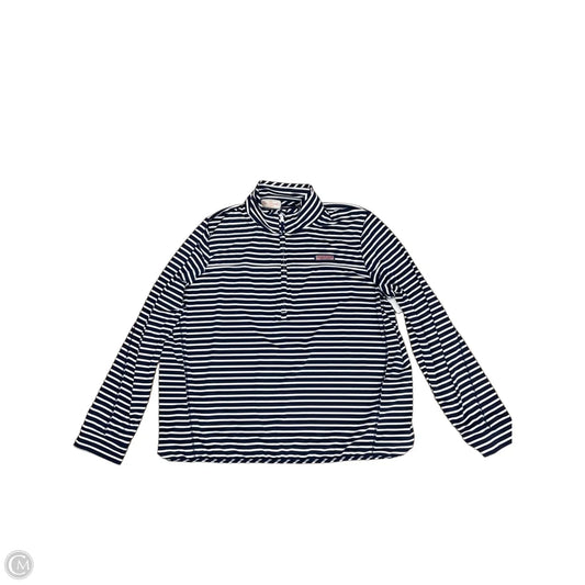 Athletic Top Long Sleeve Collar By Vineyard Vines In Striped Pattern, Size: 2x