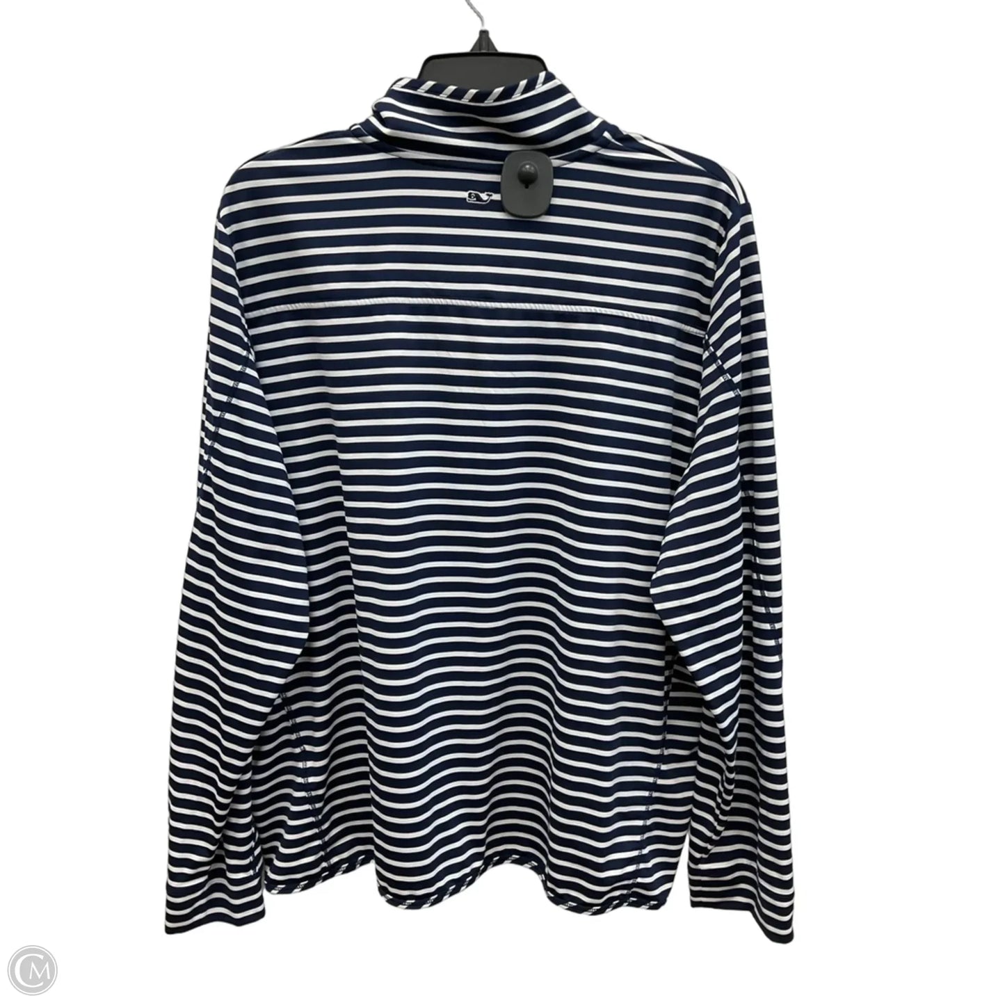 Athletic Top Long Sleeve Collar By Vineyard Vines In Striped Pattern, Size: 2x