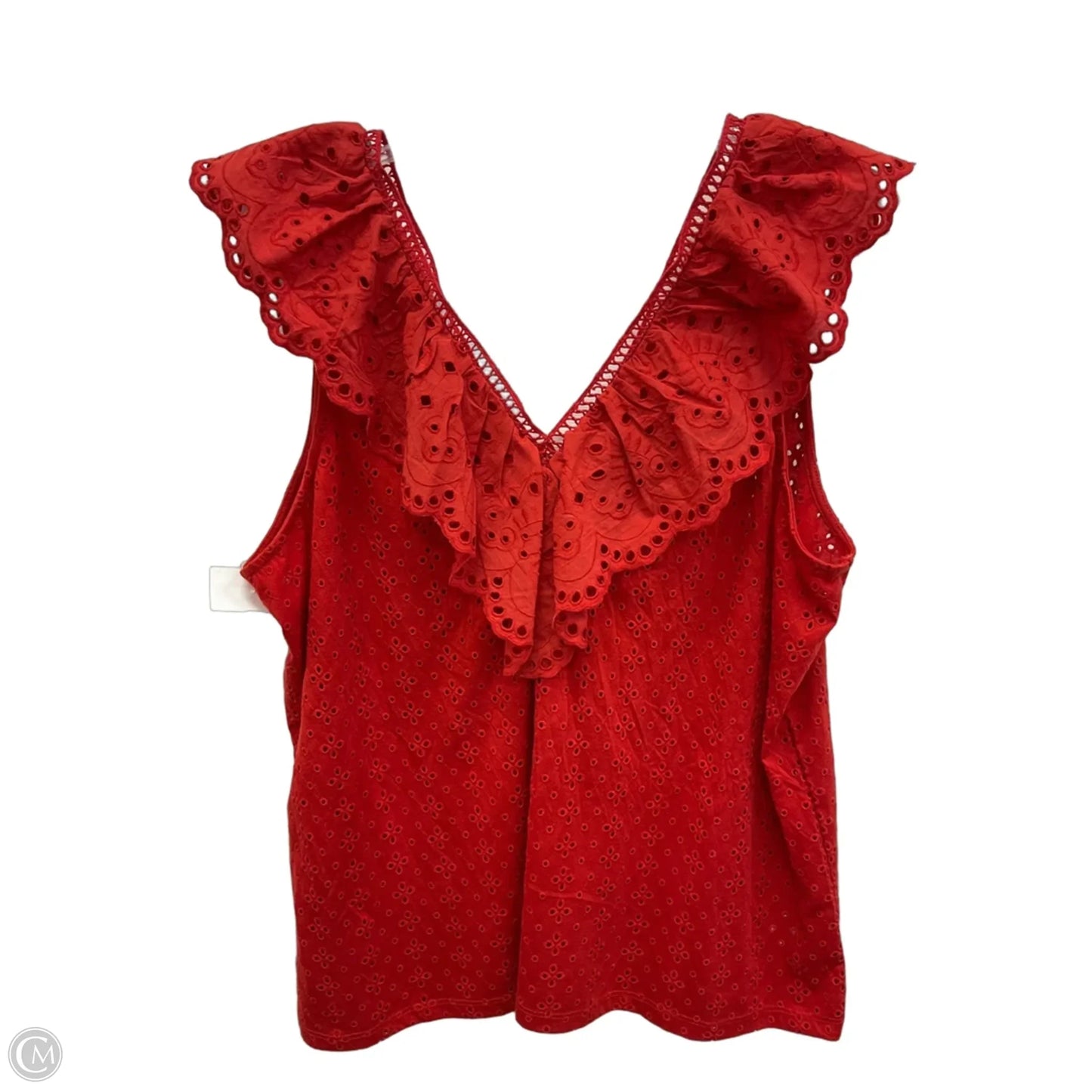 Top Sleeveless By Loft In Red, Size: Xl
