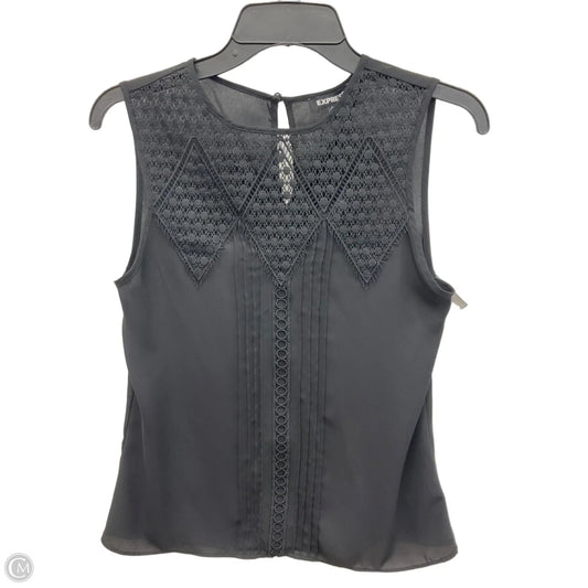 Top Sleeveless By Express In Black, Size: Xs