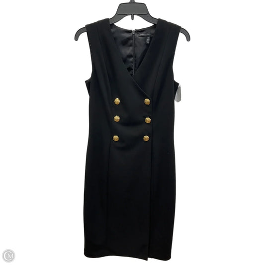 Dress Casual Midi By White House Black Market In Black, Size: 6