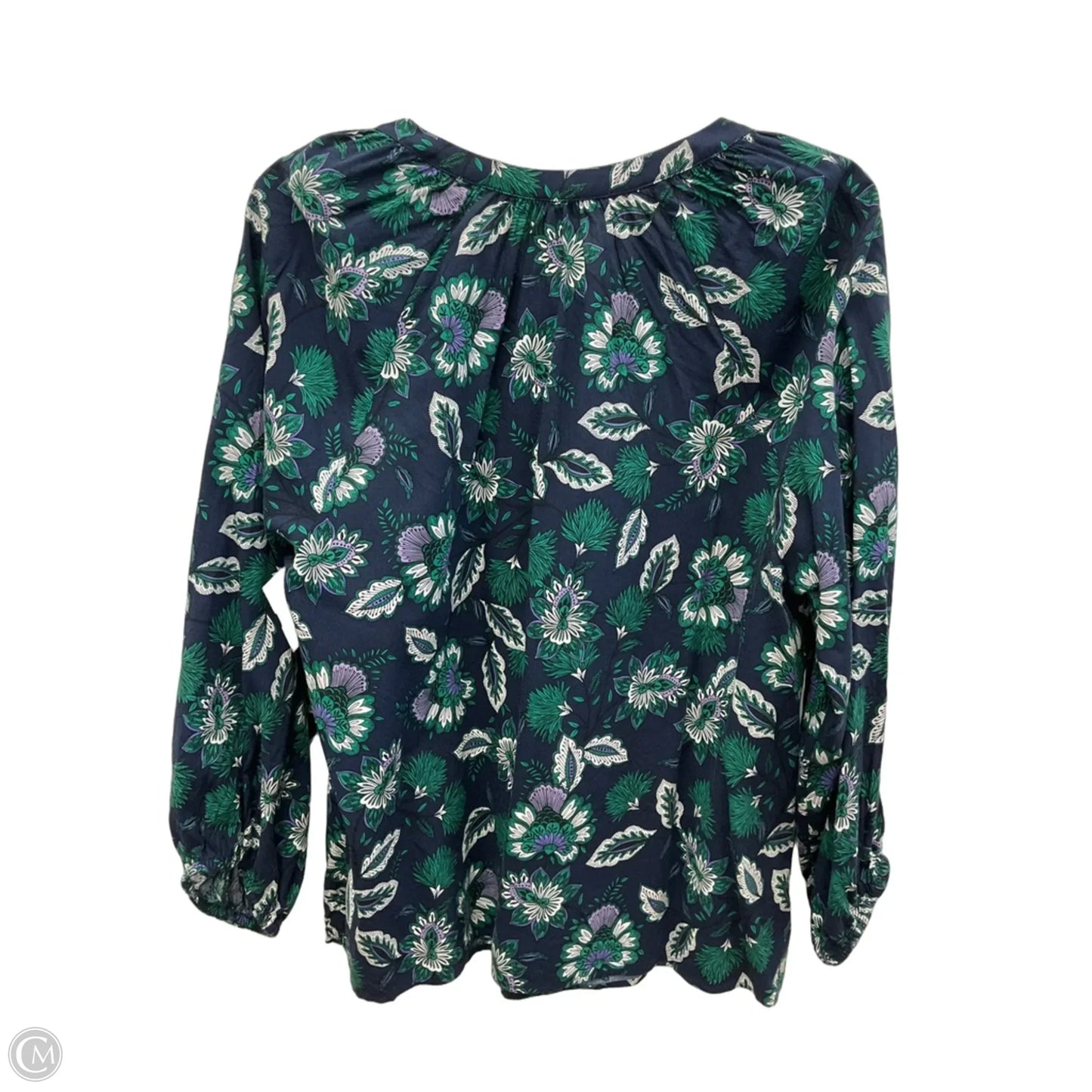 Top Long Sleeve By Loft In Floral Print, Size: L