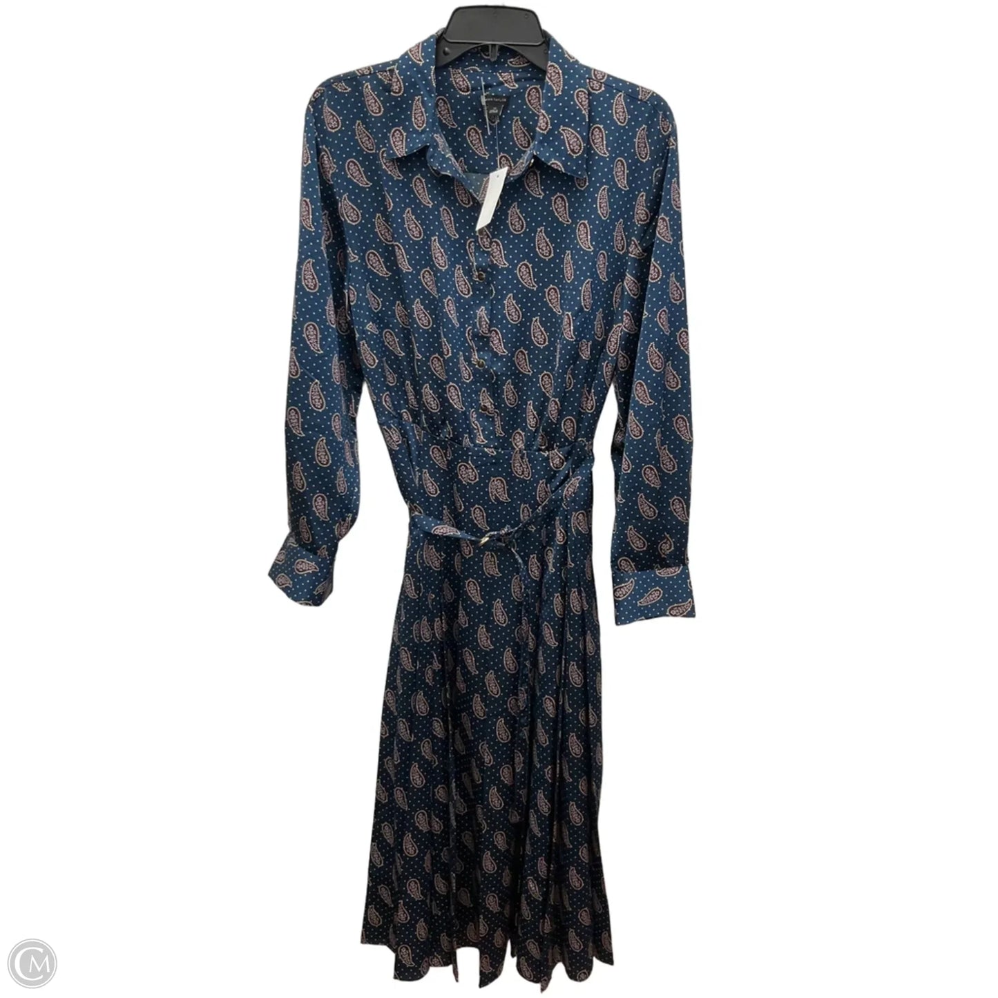 Dress Casual Maxi By Ann Taylor In Blue, Size: 10