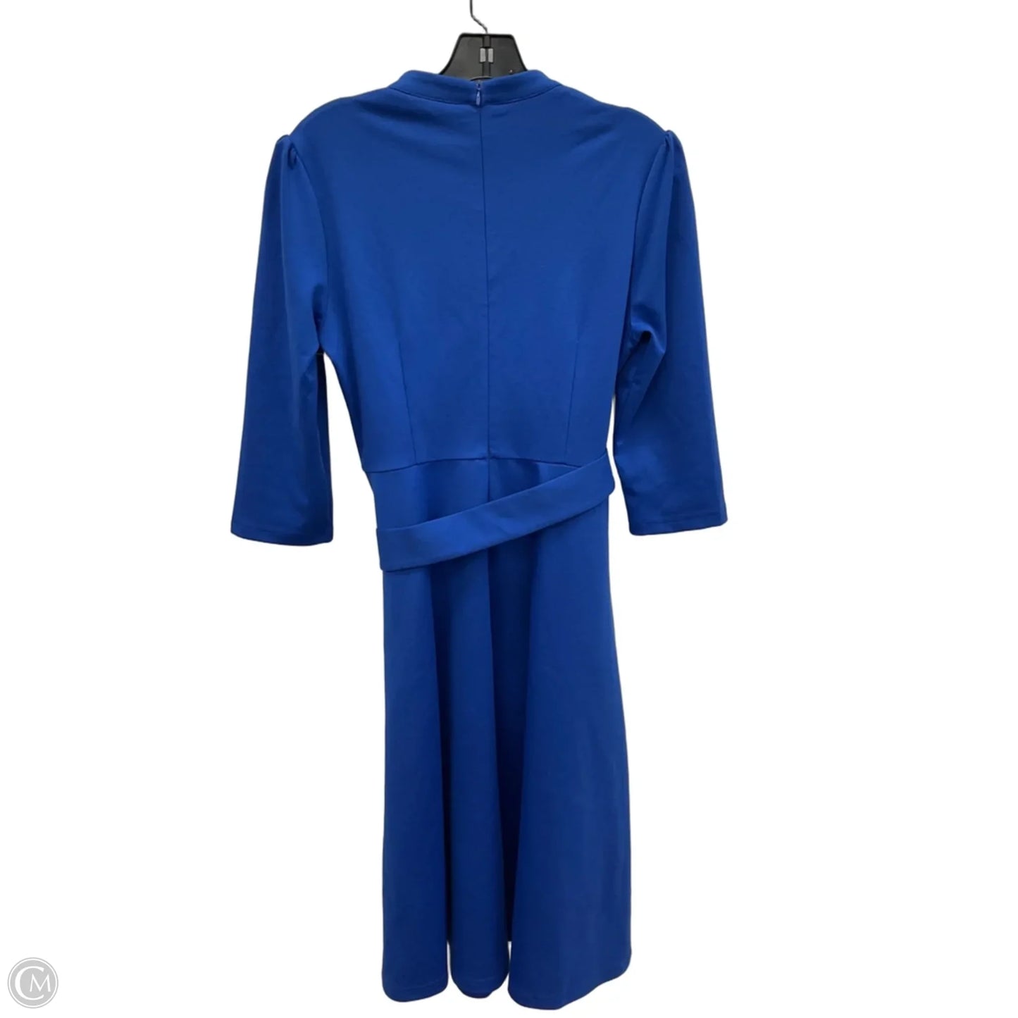 Dress Casual Midi By Cmf In Blue, Size: L