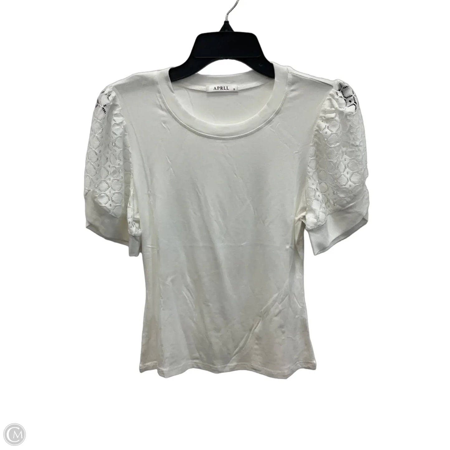 Top Short Sleeve By April Carnell In White, Size: S