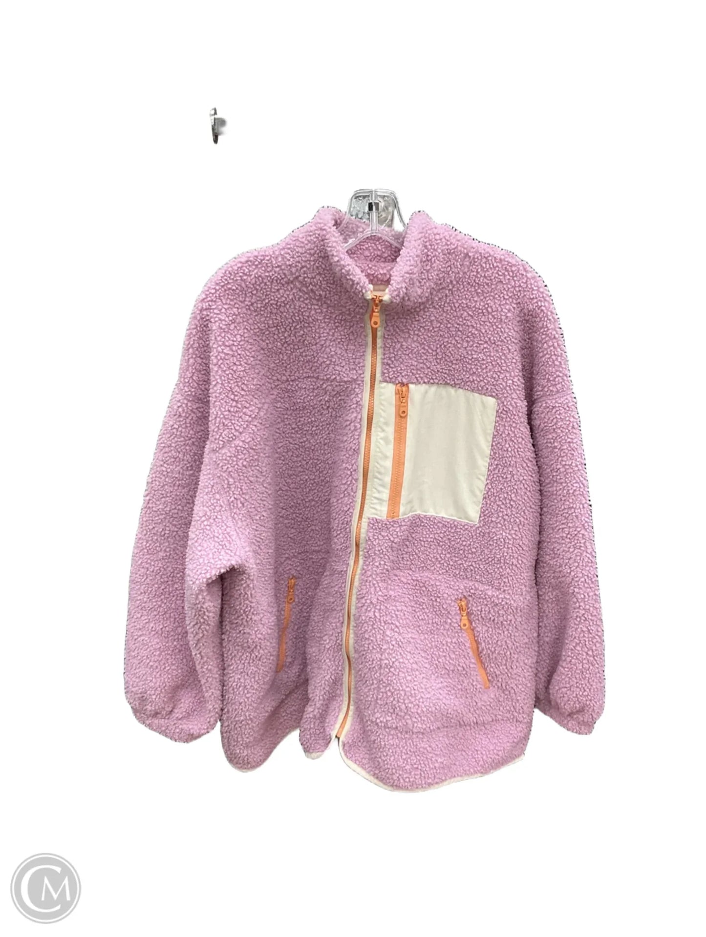 Jacket Faux Fur & Sherpa By Universal Thread In Pink, Size: 1x