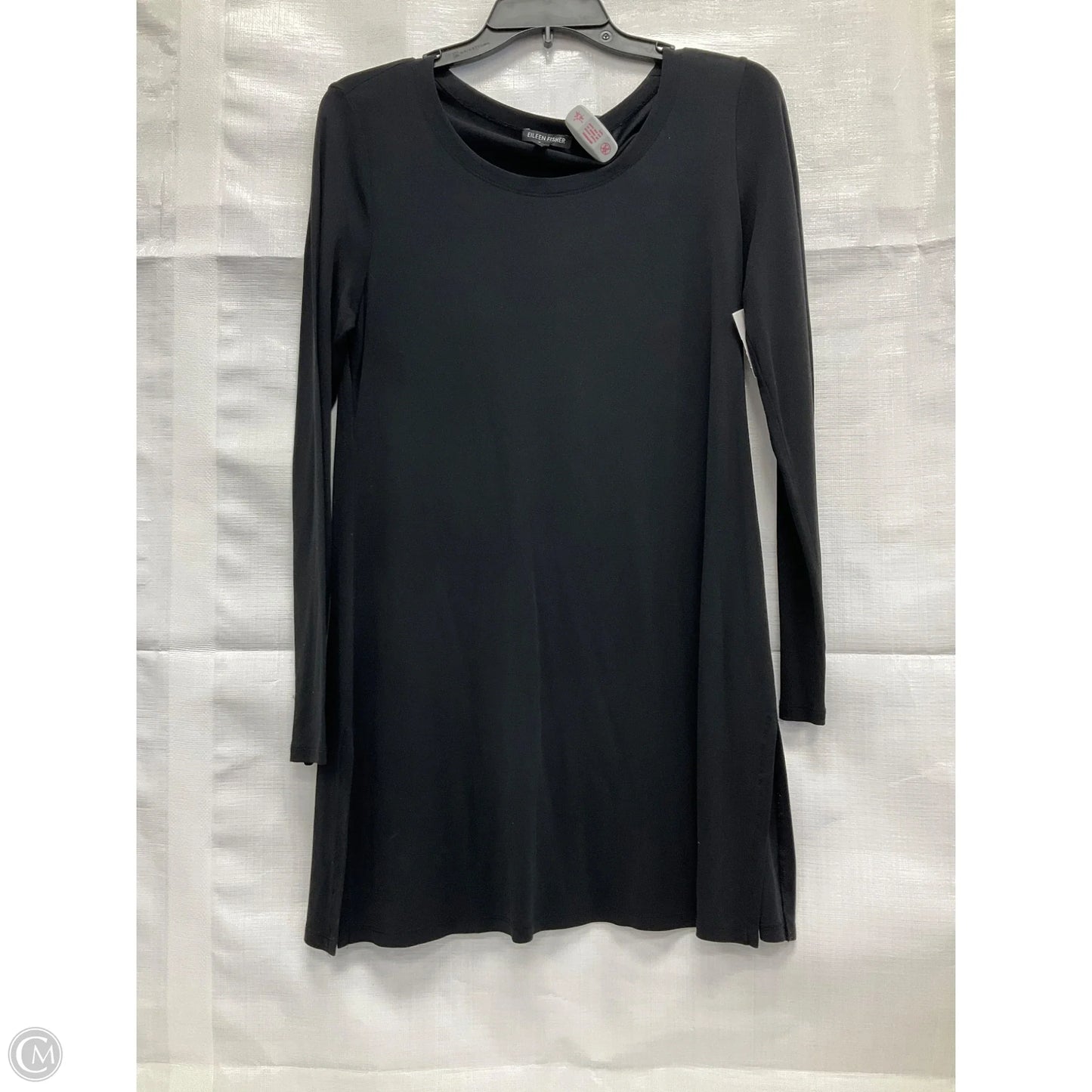 Top Long Sleeve By Eileen Fisher In Black, Size: S