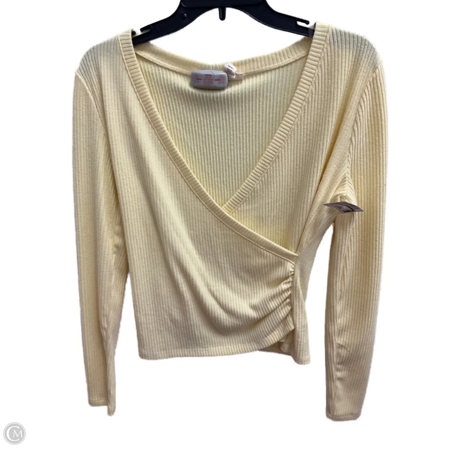 Top Long Sleeve By Ana In Yellow, Size: S