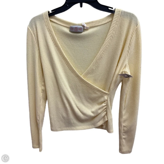 Top Long Sleeve By Ana In Yellow, Size: S
