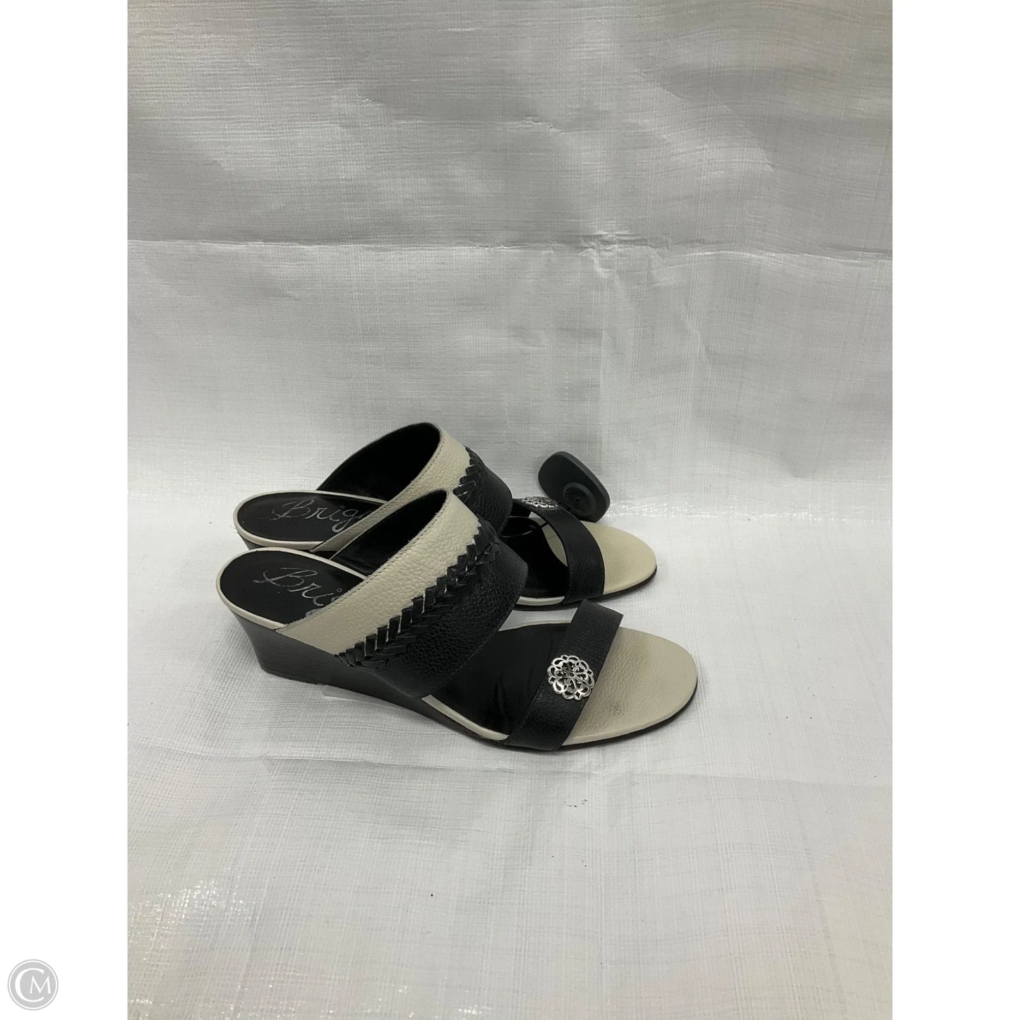 Shoes Heels Wedge By Brighton In Black, Size: 7.5