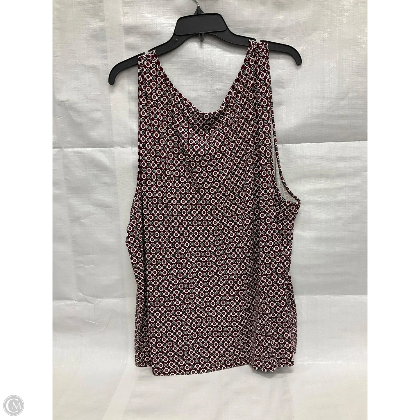 Top Sleeveless By J. Jill In Maroon, Size: 4x