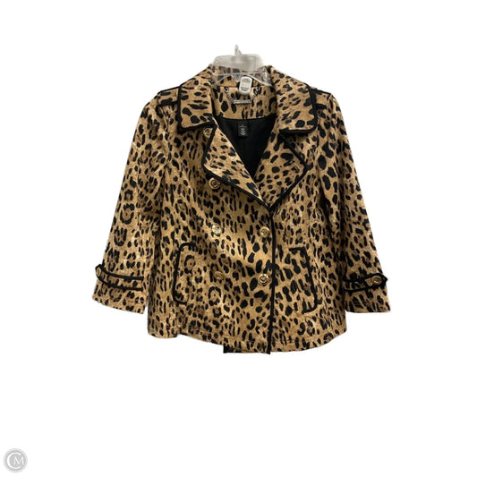 Blazer By White House Black Market In Animal Print, Size: Xs