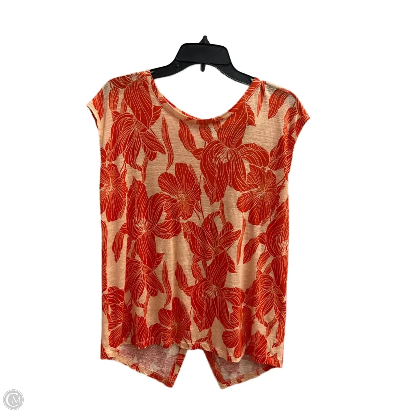 Top Sleeveless By Tahari By Arthur Levine In Floral Print, Size: M