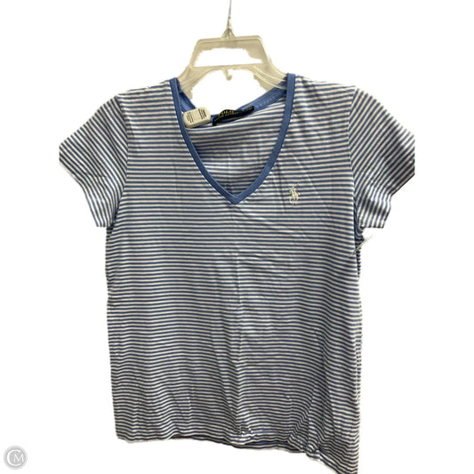 Top Short Sleeve By Polo Ralph Lauren In Striped Pattern, Size: S