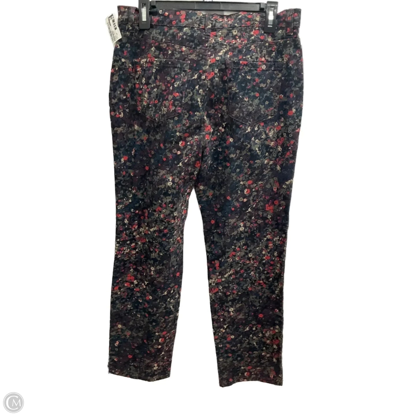Jeans Skinny By Gloria Vanderbilt In Floral Print, Size: 12p