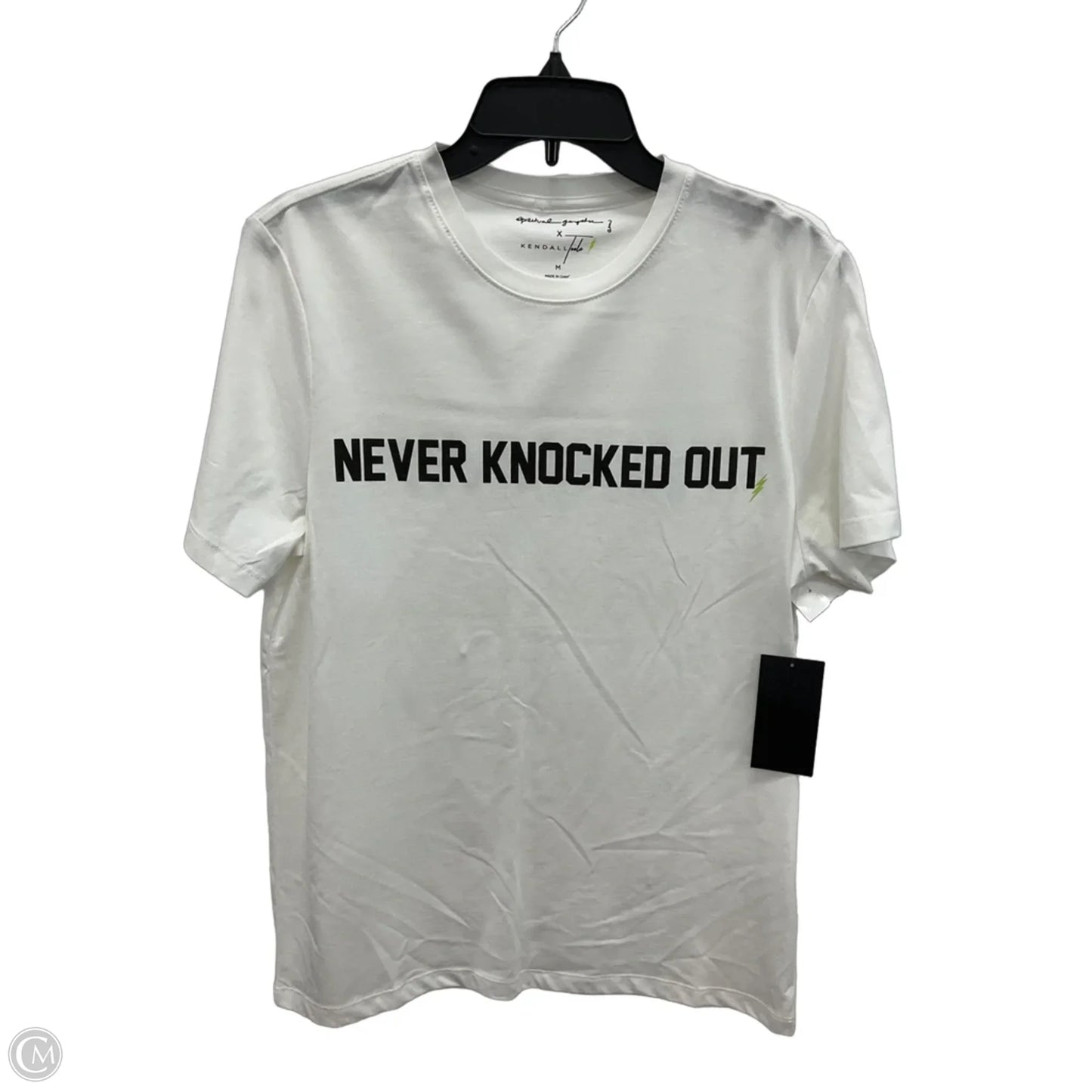 Top Short Sleeve By Spiritual Gangster In White, Size: M