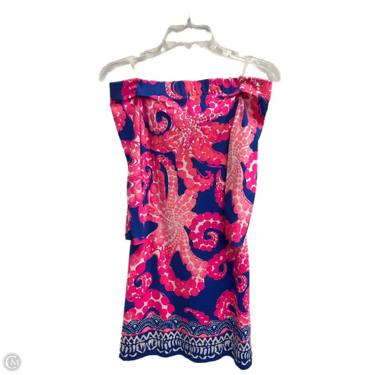 Dress Designer By Lilly Pulitzer In Blue & Pink, Size: Xxs